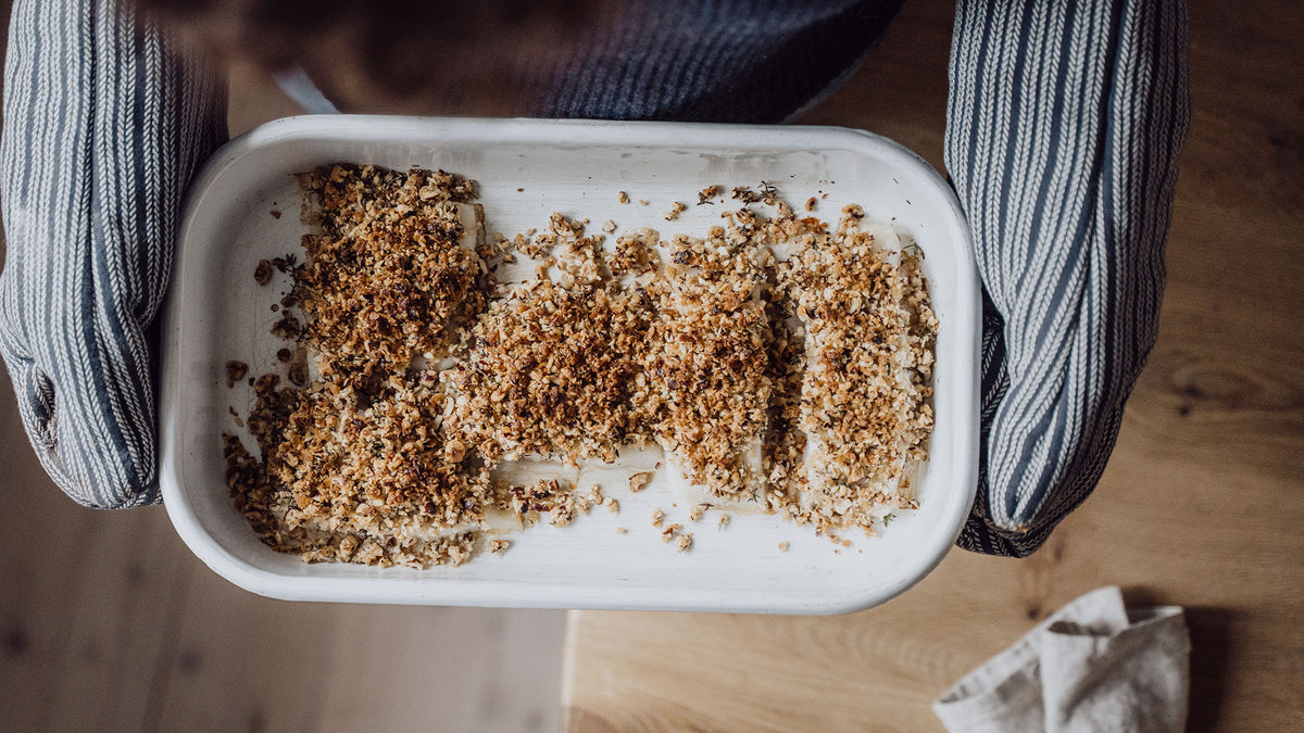 Weihnachtsrezept: Zander mit Haselnusskruste